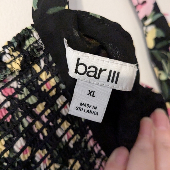 New Crop Tank Top Bar III Black and Pink Sleeveless Crop NWT - Picture 2 of 6